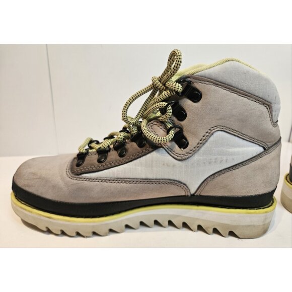 Timberland Euro Hiker Style Boot Grip Vibram Sole Grey Yellow Mens sz 8.5 A2HDW - Picture 11 of 15